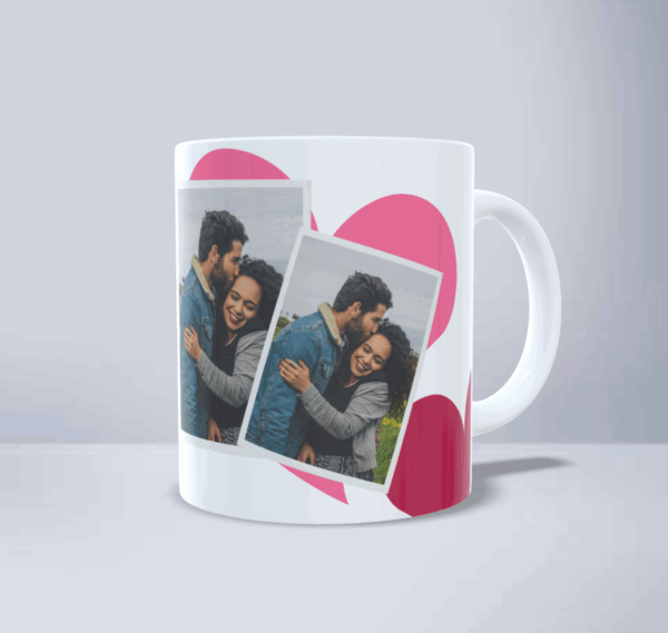 Caneca Porcelana Personalizada Casal C/ 2 Fotos