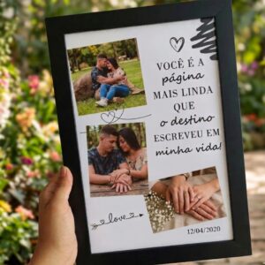 Quadro Casal 3 fotos