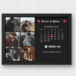 Quadro Casal Personalizado C/ 6 fotos