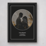 Quadro Mapa Estelar Com Foto