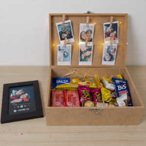 Box Casal Com Fotinhas Personalizadas + Quadro